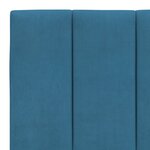 vidaXL Cadre de lit avec tête de lit bleu 160x200 cm velours
