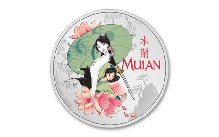 Princesse Disney - 2$ - Mulan 1 oz Argent - BE 2021