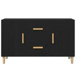 vidaXL Buffet chêne noir 100x36x60 cm bois d'ingénierie