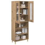 vidaXL Haut Armoire Chêne artisanal 69 5 x 34 x 180 cm