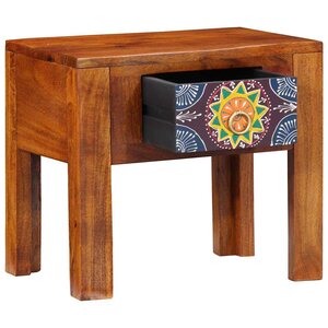 vidaXL Table d'appoint Marron 40 x 30 x 36 cm Bois d'acacia massif