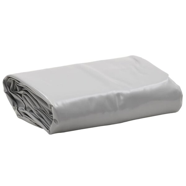 vidaXL Bâche gris 1 5x2 m 650 g/m²