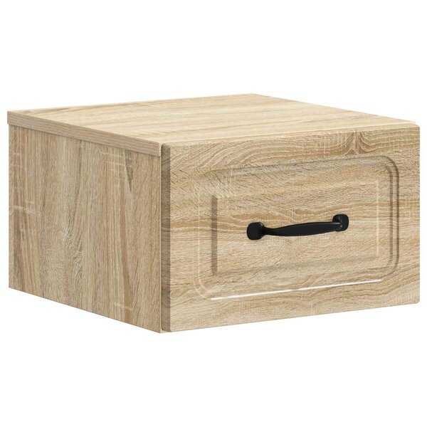 vidaXL Cabinet de chevet mural Chêne Sonoma 34 5 x 33 x 20 cm