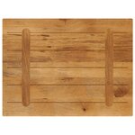 vidaXL Dessus de table 70x50x2 5 cm rectangulaire bois massif manguier