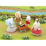 Sylvanian families - la fille éléphant et son set de pique-nique