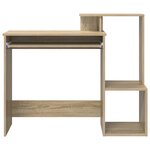 vidaXL Bureau en chêne de Sonoma Chêne de Sonoma MDF avec placage en chêne