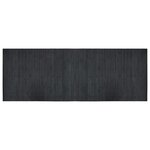 vidaXL Tapis rectangulaire gris 70x200 cm bambou