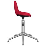 vidaXL Chaise pivotante de salle à manger Rouge bordeaux Tissu