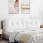 vidaXL Coussin de Dos Blanc 180 x 24 x 50 cm tissu