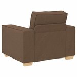 vidaXL Canapé Fauteuil Marron 100x78x84 cm Tissu