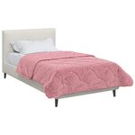 vidaXL Duvet d'été simple Matelassé Rose 135 x 200 cm