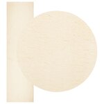 vidaXL Tapis doux à poils moyens et lavable HUARTE Crème 80 x 400 cm