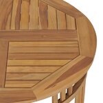 vidaXL Ensemble à manger de jardin 3 Pièces coussins bois de teck massif