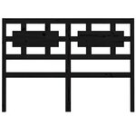 vidaXL Tête de lit Noir 125 5x4x100 cm Bois massif de pin