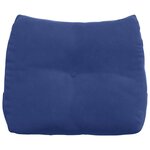 vidaXL Coussin de Dos Bleu police 60 x 24 x 50 cm Velours