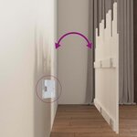 vidaXL Tête de lit murale Blanc 146 5x3x80 cm Bois massif de pin