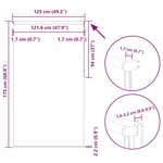 vidaXL Store enrouleur occultant blanc cassé 125x175 cm largeur tissu