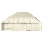 vidaXL Set de coussins de palette 2 Pièces Crème 150 x 40 x 8 cm