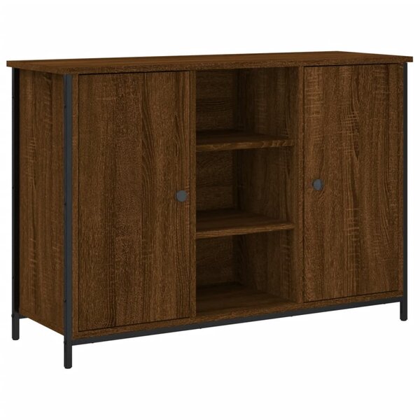 vidaXL Buffet chêne marron 100x35x70 cm bois d'ingénierie
