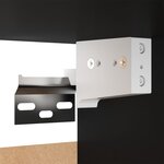 Vidaxl meuble tv noir 30 5x30x60 cm aggloméré
