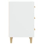 vidaXL Table de chevet blanc 40x40x66 cm bois d'ingénierie