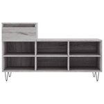 vidaXL Armoire à chaussures Sonoma gris 102x36x60 cm Bois d'ingénierie