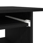 vidaXL Bureau chêne noir 80x45x74 cm bois d'ingénierie