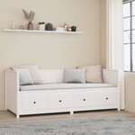 vidaXL Lit de jour sans matelas blanc 80x200 cm bois de pin massif
