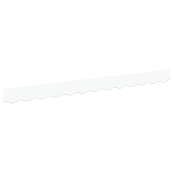 vidaXL Valance d'auvent pour cadre de 3 5 m blanche 3.3x0.2 m