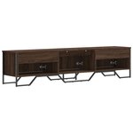 vidaXL Meuble TV chêne marron 180x34x41 cm bois d'ingénierie