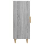 vidaXL Buffet Sonoma gris 34 5x34x90 cm Bois d'ingénierie