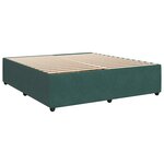vidaXL Sommier à lattes de lit et matelas Vert foncé 180x200cm Velours