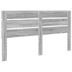 vidaXL Tête de lit Gris Sonoma 200 cm Bois d'ingénierie