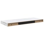 vidaXL Étagère Murale 4 pc Marbre blanc 60 x 23 5 x 3 8 cm