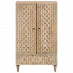 vidaXL Buffet 60x33x100 cm bois de manguier massif