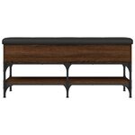 vidaXL Banc à chaussures chêne marron 102x32x45 cm bois d'ingénierie