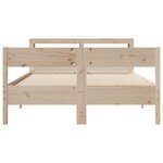 vidaXL Cadre de lit sans matelas 160x200 cm bois massif de pin