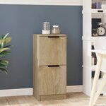 vidaXL Buffet Chêne sonoma 30x30x70 cm Bois d'ingénierie