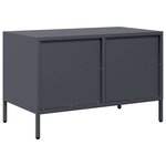 vidaXL Meuble TV anthracite 68x39x43 5 cm acier laminé à froid