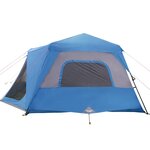 vidaXL Tente familiale 10 personnes bleu libération rapide imperméable