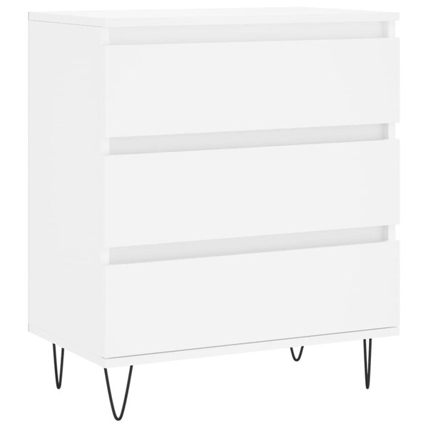 vidaXL Buffet Blanc 60x35x70 cm Bois d'ingénierie