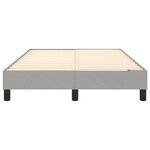 vidaXL Cadre de lit à ressorts gris clair 120x200 cm tissu