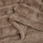 vidaXL Couvertures à jeter 6 Pièces Camel 150 x 130 cm Toison