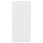 vidaXL Armoire à chaussures Blanc 80 x 35 5 x 180 cm Bois d'ingénierie