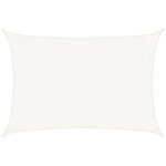vidaXL Voile d'ombrage 160 g/m² Blanc 3x5 m PEHD
