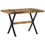 vidaXL Table à manger 120x60x76 cm bois de manguier brut