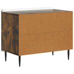 vidaXL Cabinet de chevet Chêne fumé 62 x 34 5 x 49 5 cm