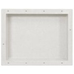 vidaXL Niche de douche Blanc mat 41x51x10 cm