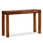 vidaXL Table console Bois massif 120x35x75 cm