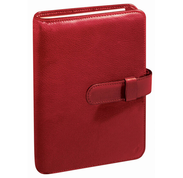 Agenda organiseur TIMER 14 PRESTIGE Montebello rouge QUOVADIS
